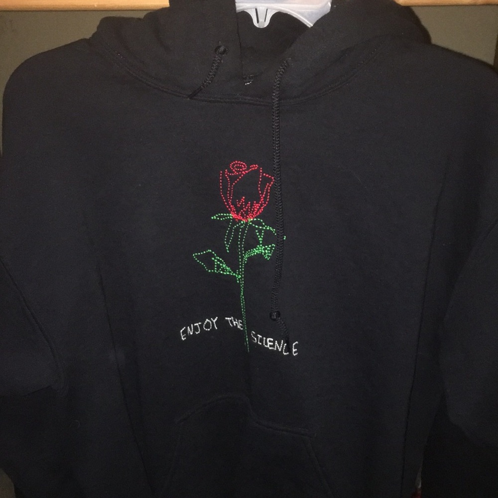 A black hoodie